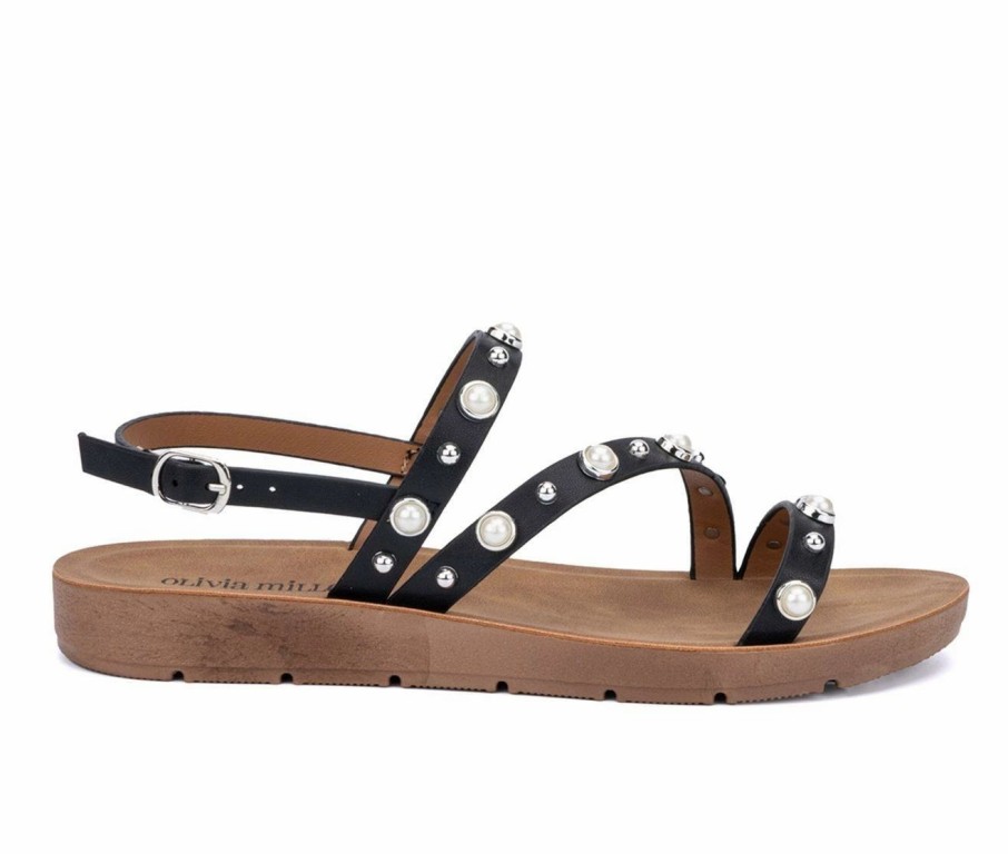 Footbed Sandals * | Women'S Olivia Miller Perla Sandals