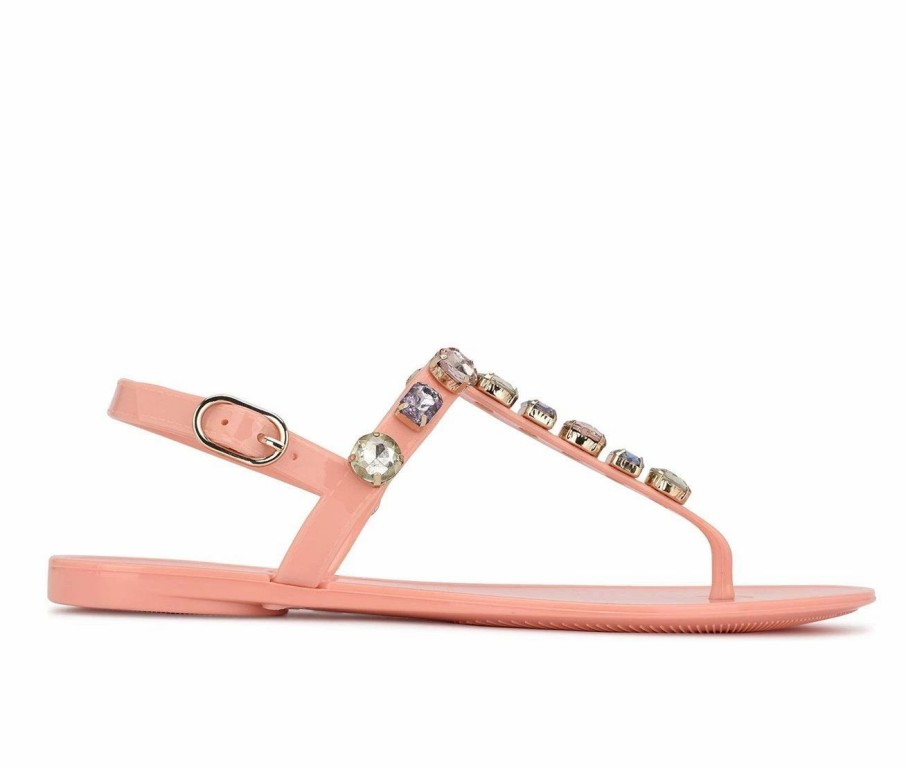 Flat Sandals * | Women'S Nine West Juniper Jelly Sandals