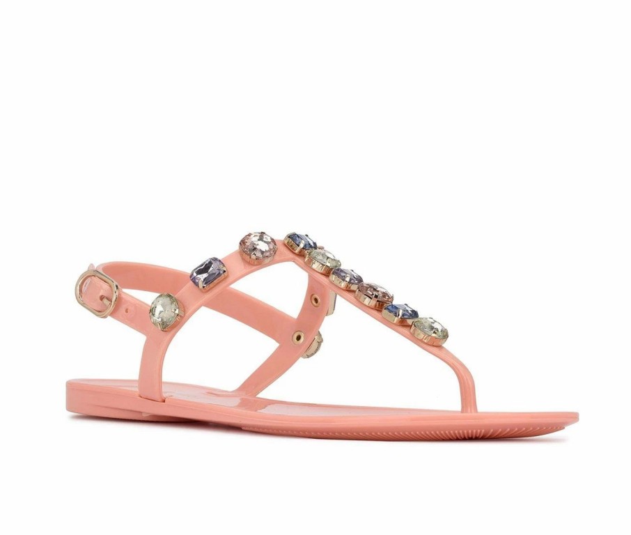 Flat Sandals * | Women'S Nine West Juniper Jelly Sandals