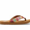 Flip-Flops * | Girls' Roxy Little Kid & Big Kid Porto Raffia Flip-Flops