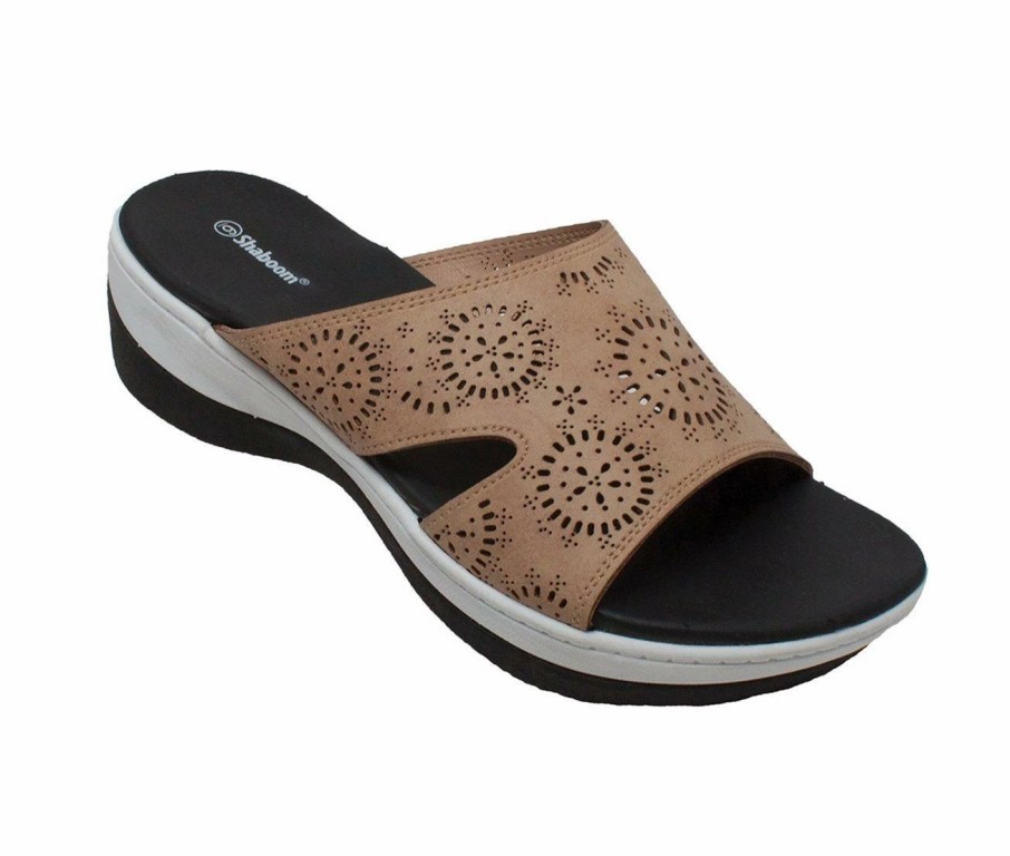 Flat Sandals * | Women'S Shaboom Comfort Curved Slide Sandals