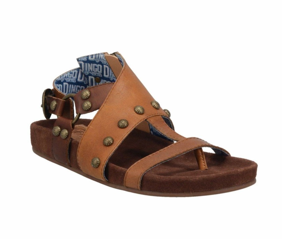 Flat Sandals * | Women'S Dingo Boot Sage Brush Footbed Sandals