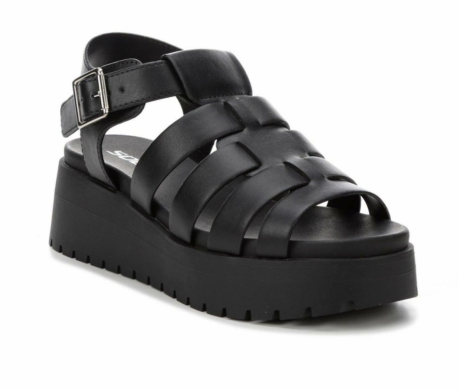 Platform Sandals * | Women'S Soda Pullout Platform Sandals