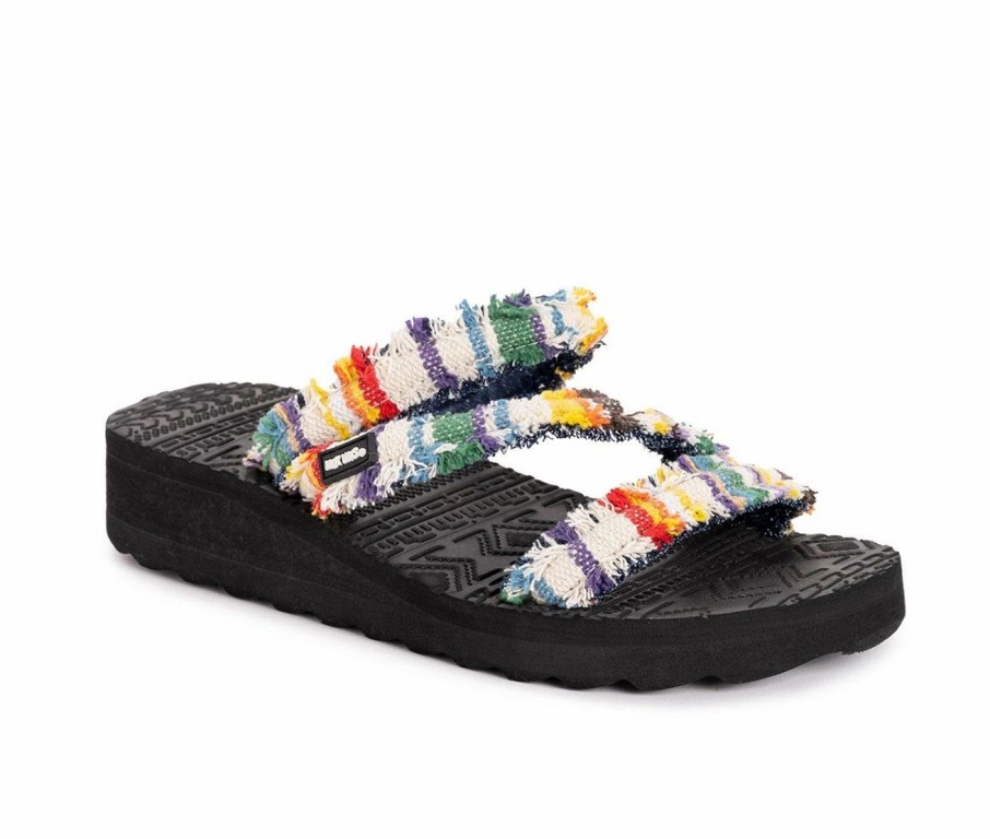 Flat Sandals * | Women'S Muk Luks Wave Riptide Sandals