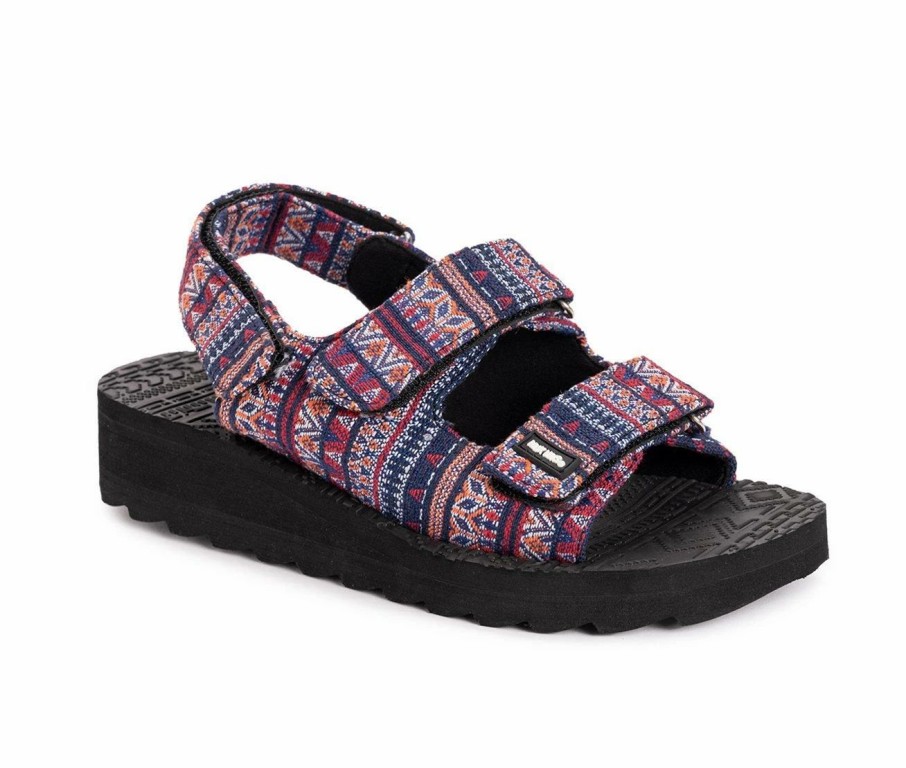 Platform Sandals * | Women'S Muk Luks Wave Curl Platform Sandals