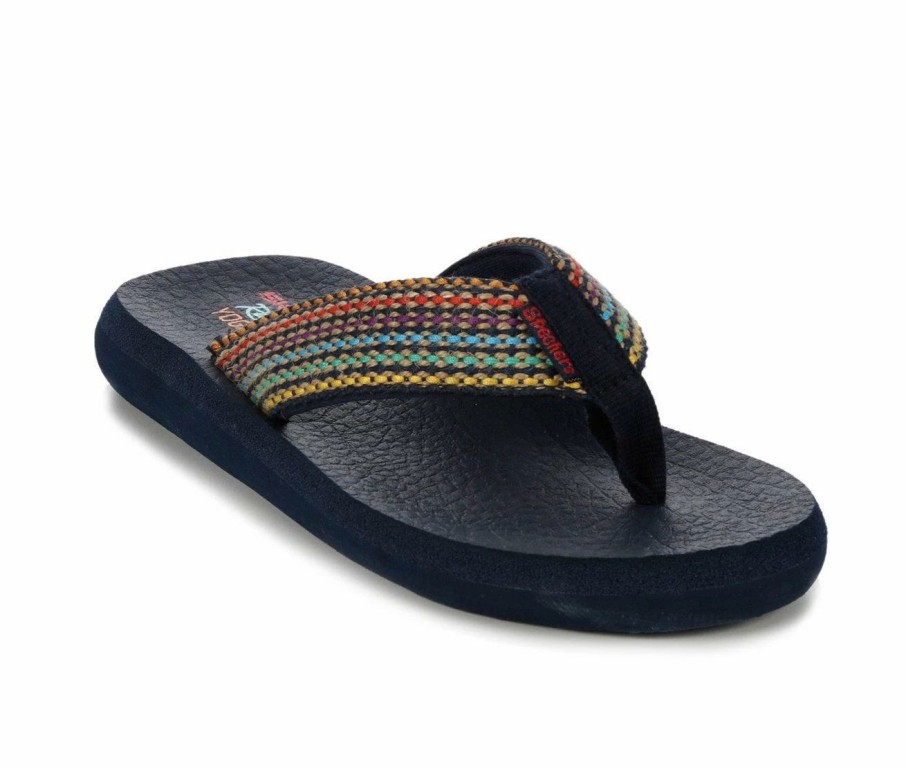 Flip-Flops * | Women'S Skechers Cali Asana Mixed Signals Flip-Flops