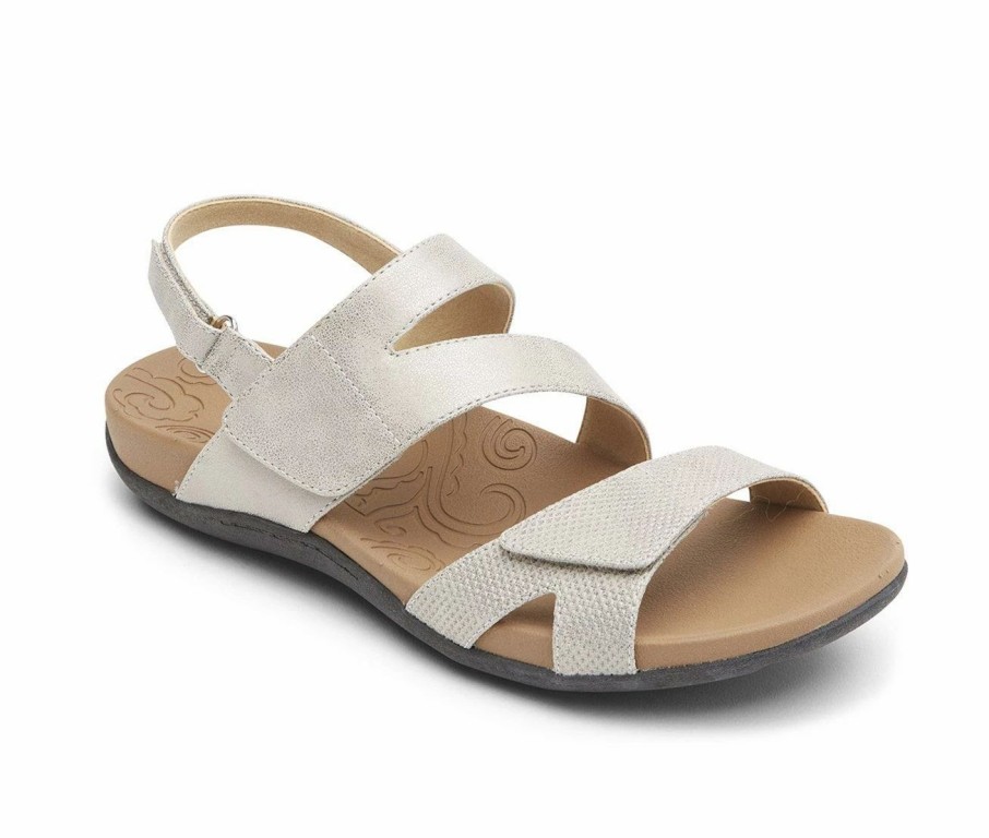 Flat Sandals * | Women'S Rockport Ridge Asymmetrical Velcro Sandals