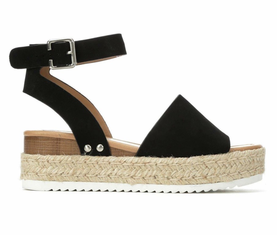 Espadrille Sandals * | Women'S Soda Topic Platform Sandals