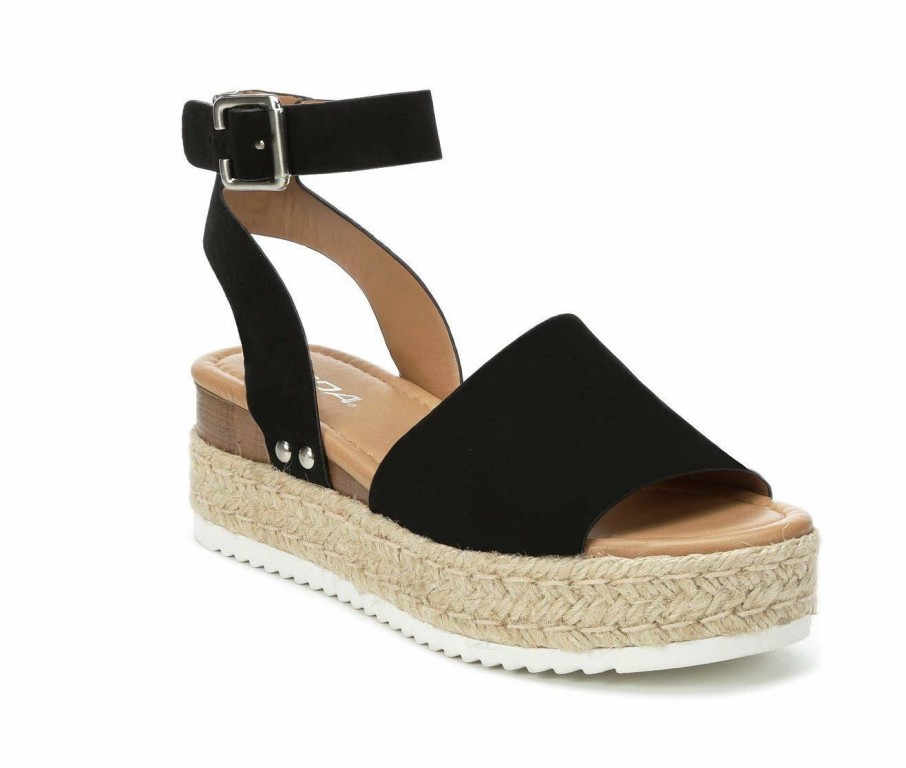 Espadrille Sandals * | Women'S Soda Topic Platform Sandals