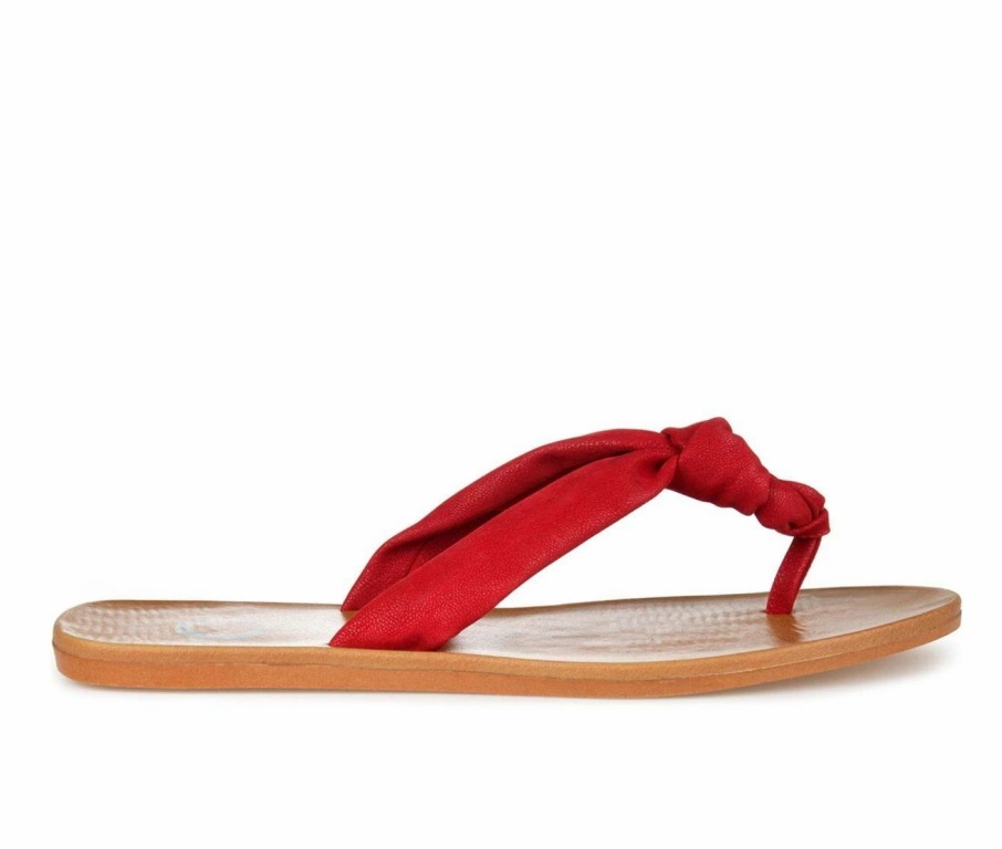 Flip-Flops * | Women'S Journee Collection Brindle Flip-Flops