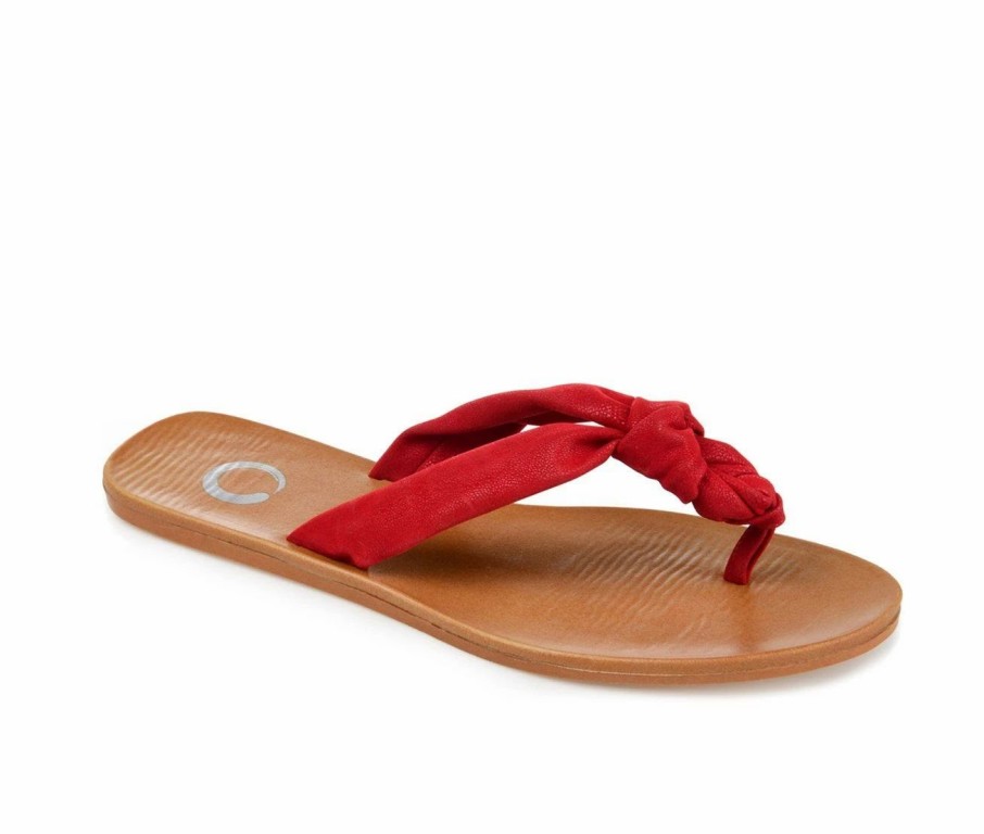 Flip-Flops * | Women'S Journee Collection Brindle Flip-Flops