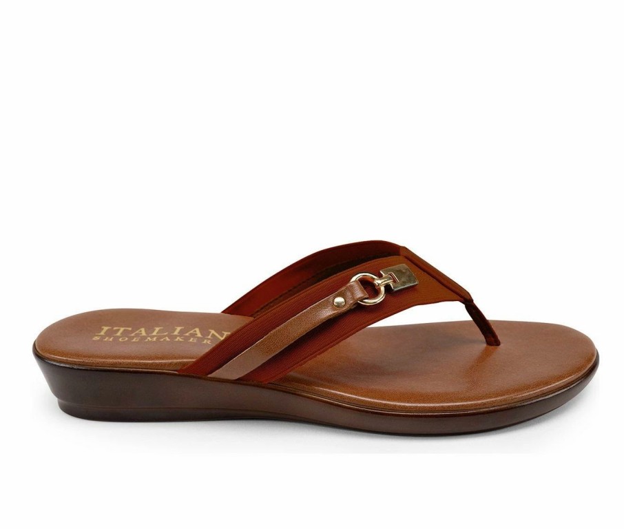 Flat Sandals * | Women'S Italian Shoemakers Vale Flip-Flops