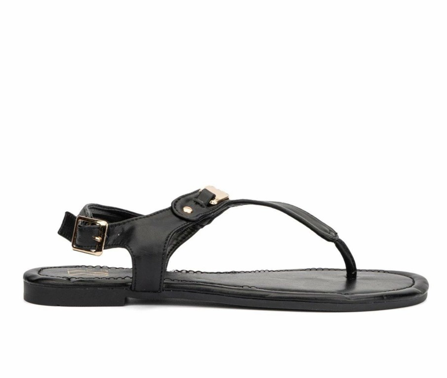 Flat Sandals * | Women'S New York And Company Fiona Sandals