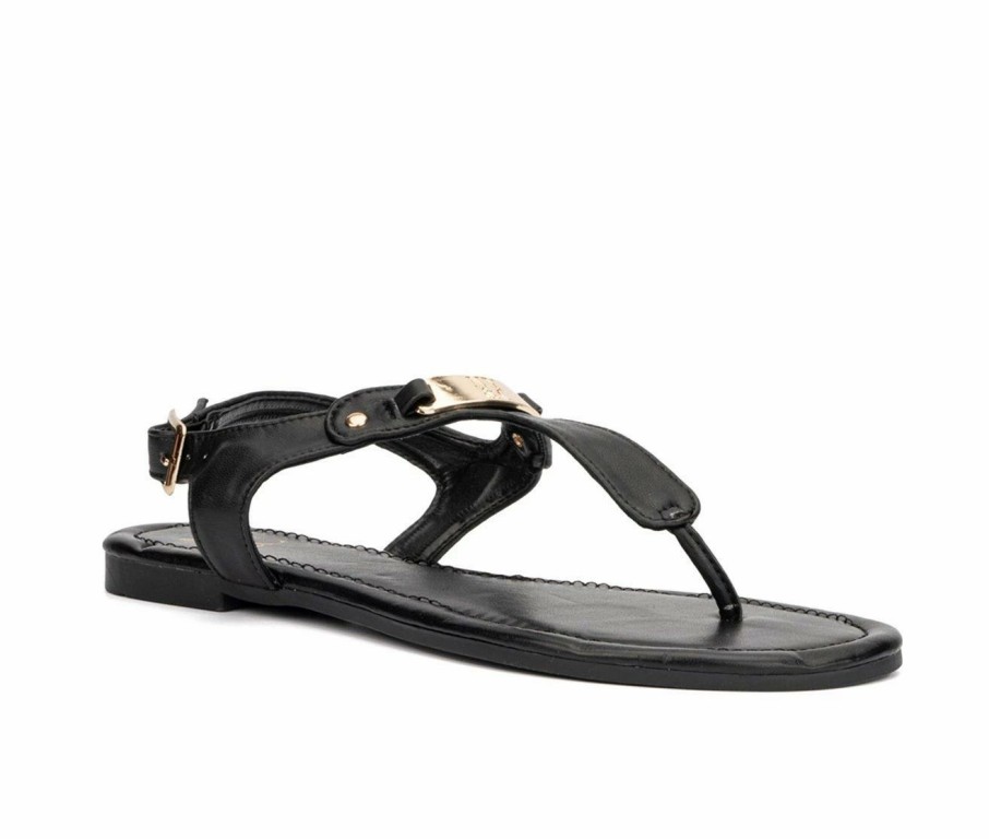 Flat Sandals * | Women'S New York And Company Fiona Sandals