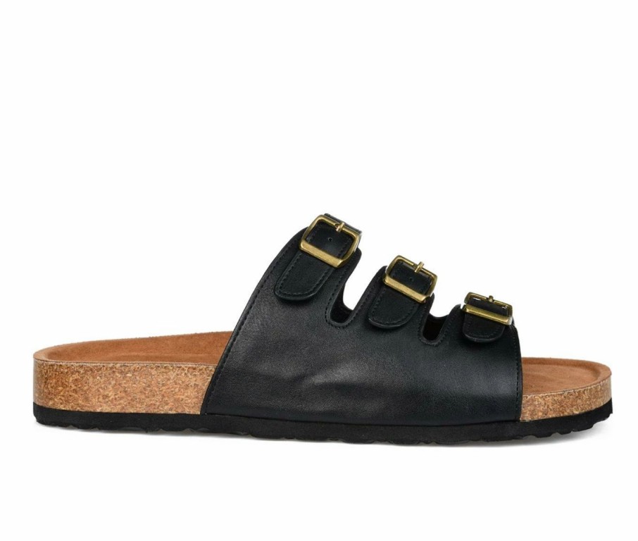 Footbed Sandals * | Women'S Journee Collection Desta Footbed Sandals