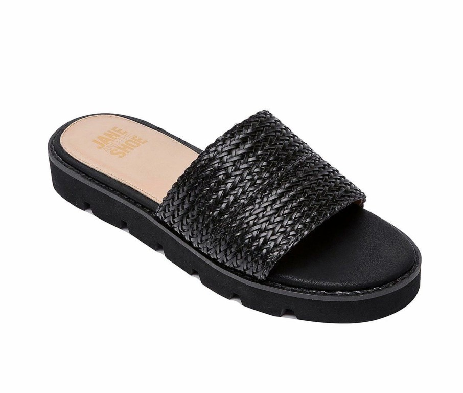 Flat Sandals * | Women'S Jane And The Shoe Alexia Slide Sandals