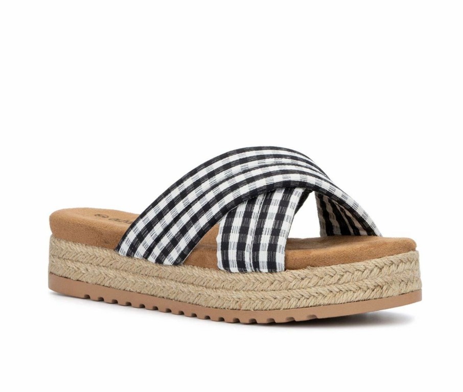 Platform Sandals * | Women'S Olivia Miller Summer Daze Platform Espadrille Sandals