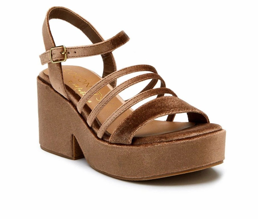 Platform Sandals * | Women'S Coconuts By Matisse Stargaze Platform Wedge Sandals