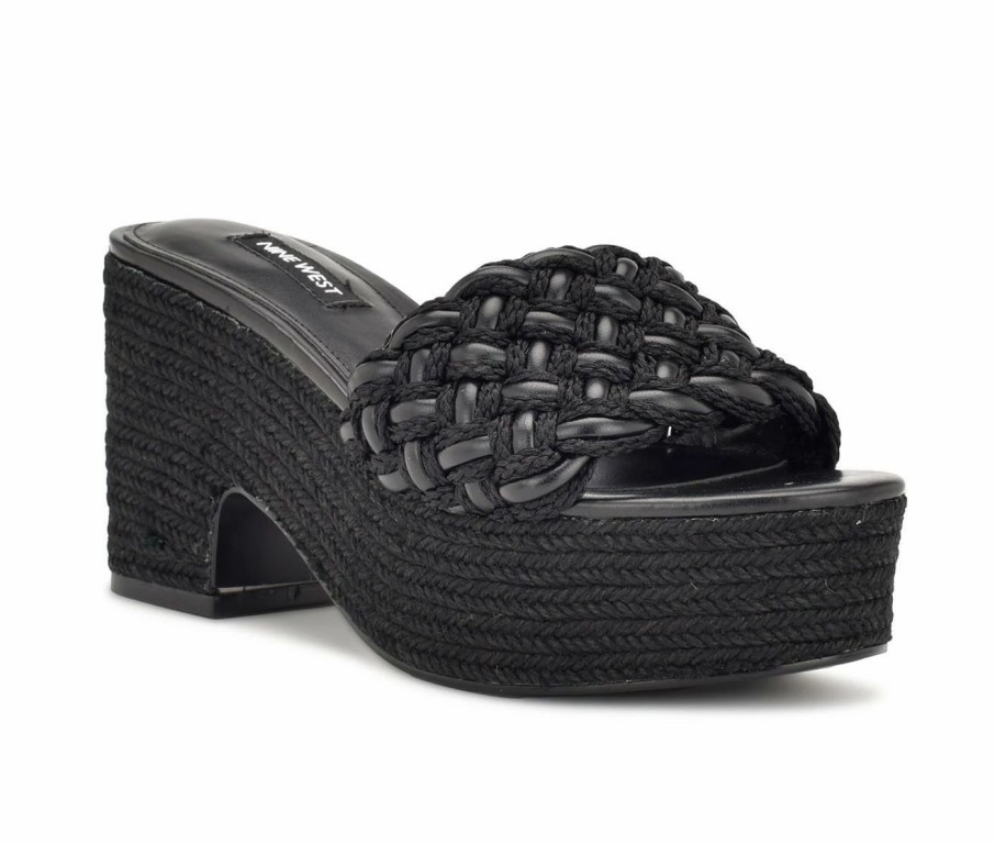 Espadrille Sandals * | Women'S Nine West Roxana Espadrille Platform Sandals