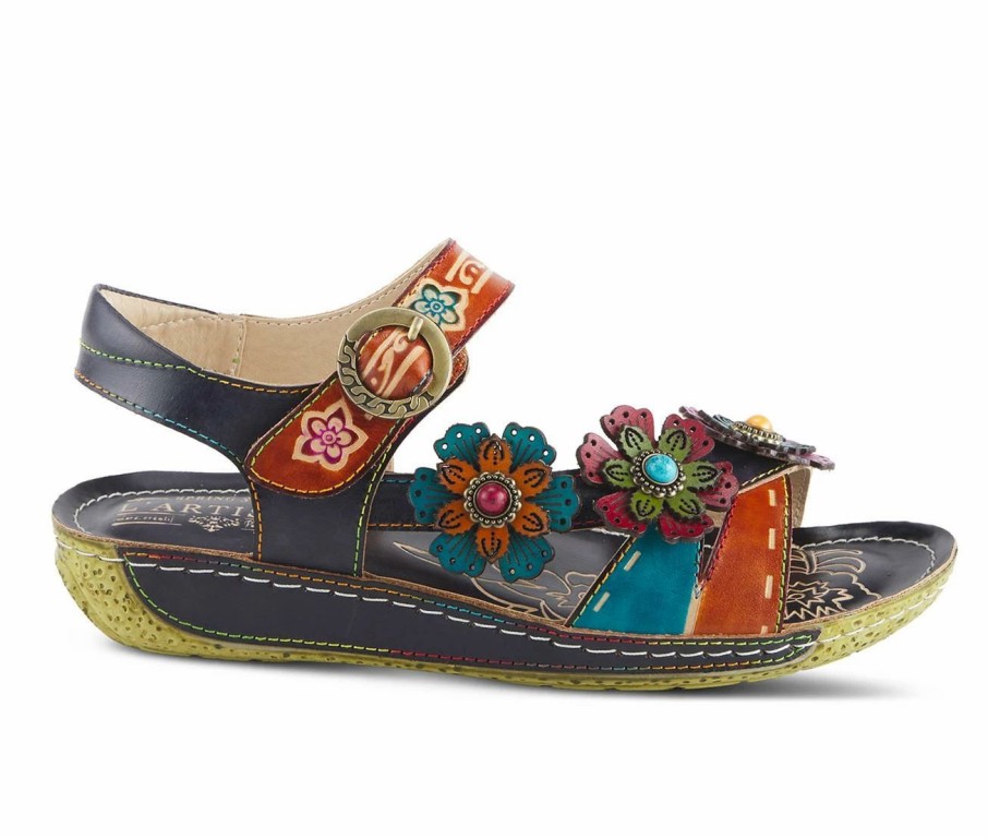 Flat Sandals * | Women'S L'Artiste Ajva Footbed Sandals