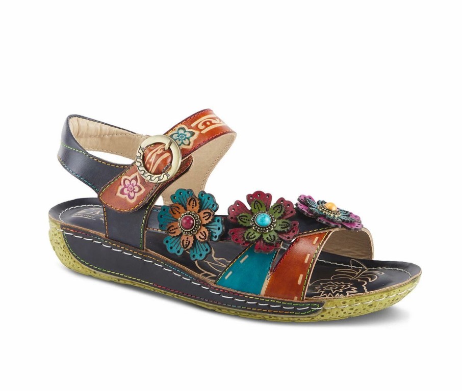 Flat Sandals * | Women'S L'Artiste Ajva Footbed Sandals