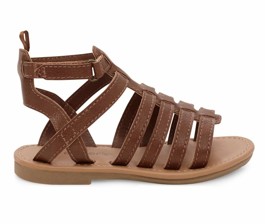 Flat Sandals * | Girls' Carters Toddler & Little Kid Harleigh Gladiator Sandals