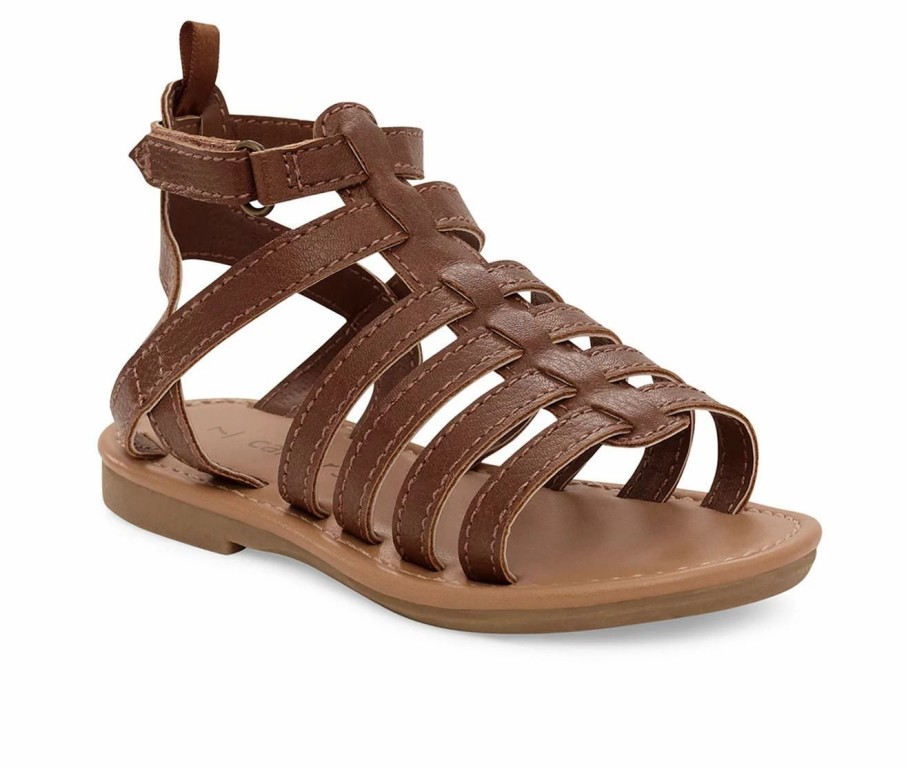 Flat Sandals * | Girls' Carters Toddler & Little Kid Harleigh Gladiator Sandals