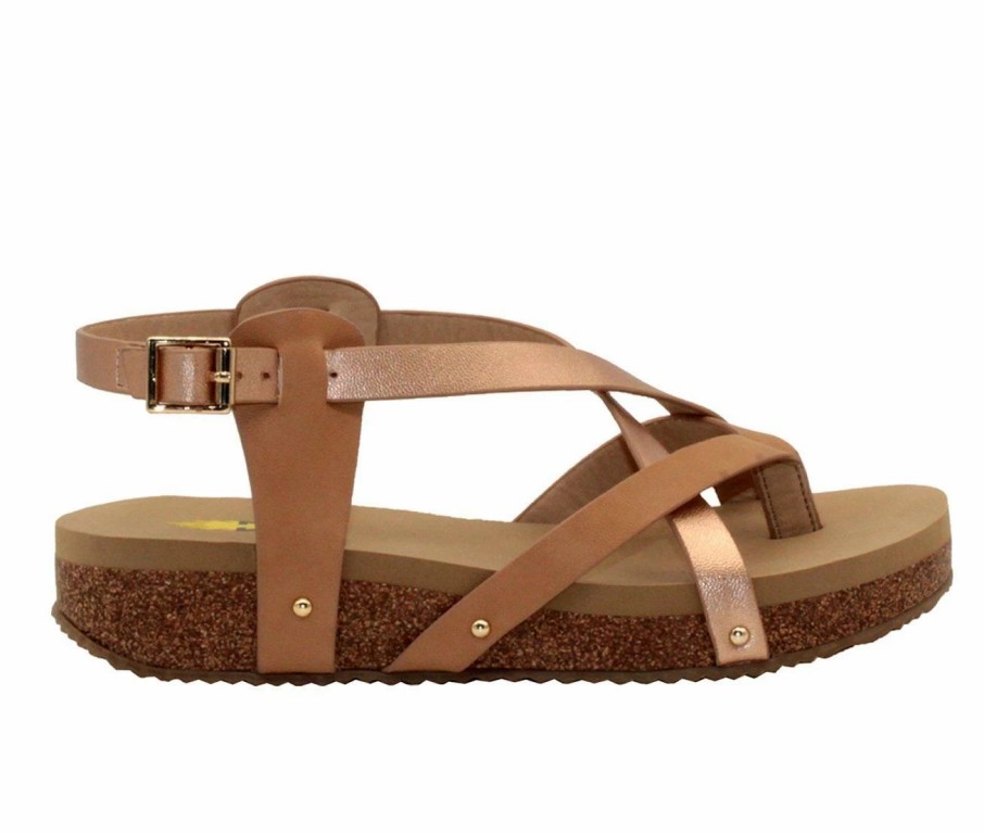 Footbed Sandals * | Women'S Volatile Engie Platform Footbed Sandals