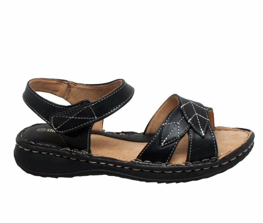 Flat Sandals * | Women'S Shaboom Ankle Strap Comfort Sandals