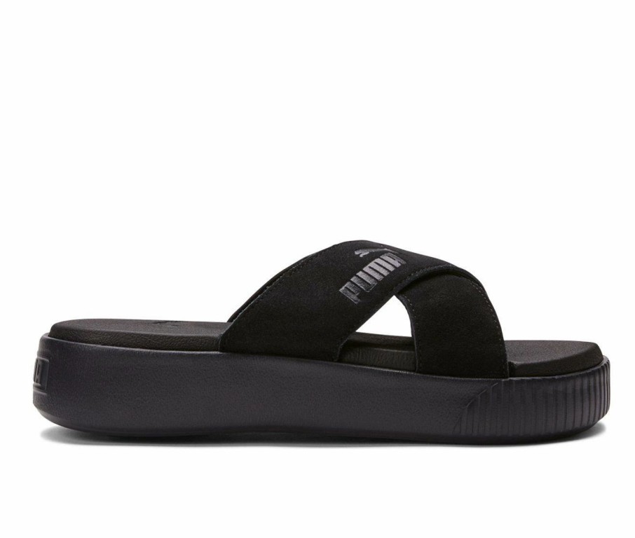 Platform Sandals * | Women'S Puma Platform Slide Velvet Sport Slides