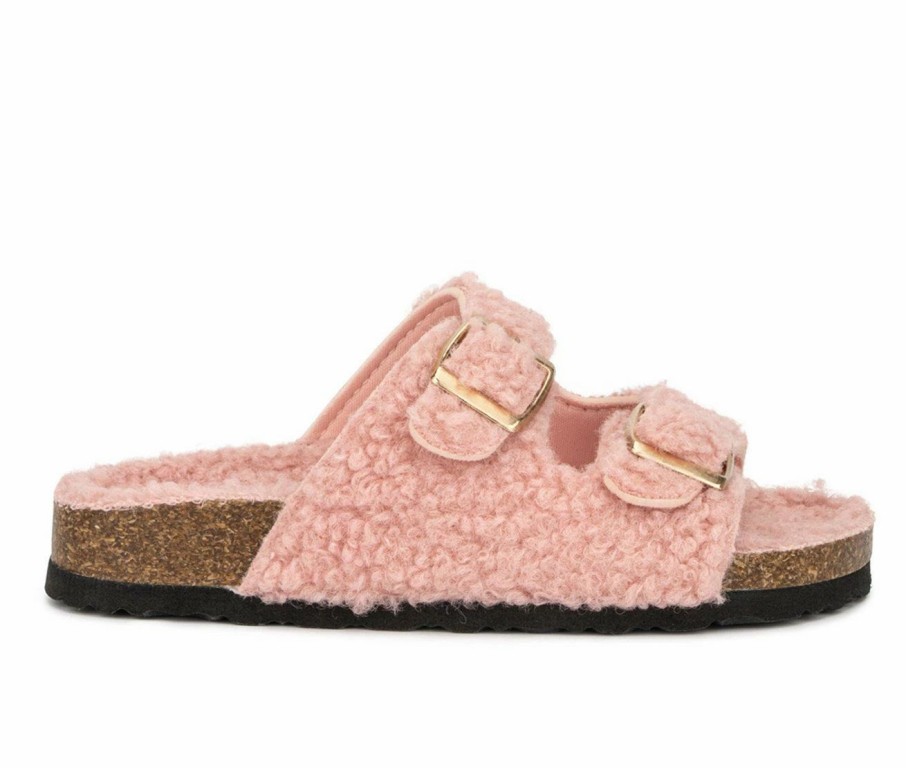 Flat Sandals * | Girls' Olivia Miller Little Kid & Big Kid Hailey Footbed Sandals