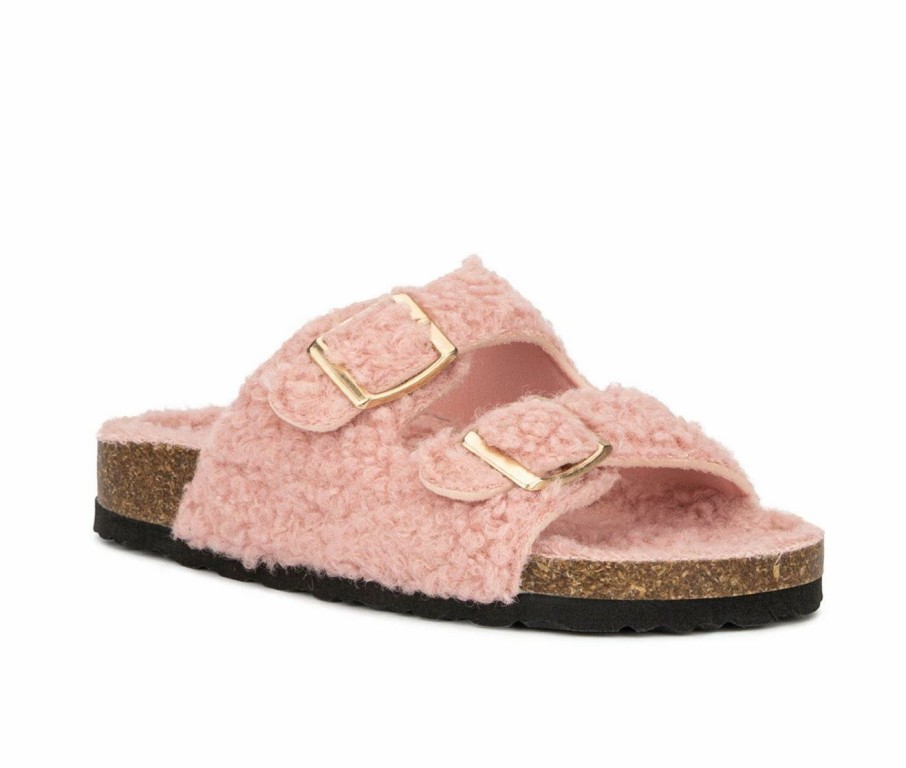 Flat Sandals * | Girls' Olivia Miller Little Kid & Big Kid Hailey Footbed Sandals