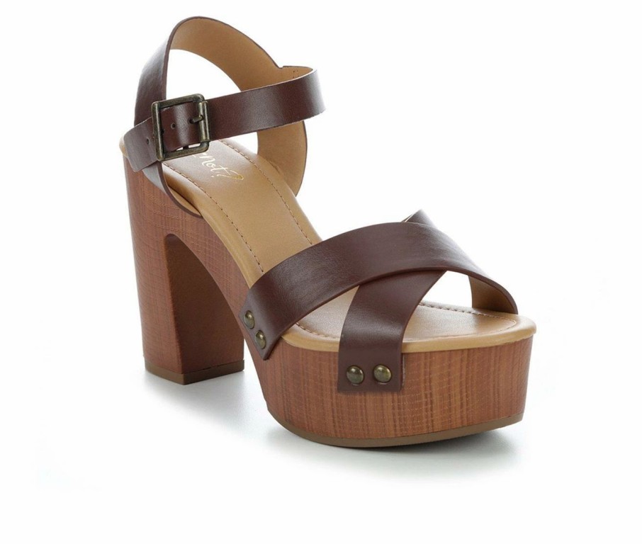 Heeled Sandals * | Women'S Y-Not Noonday Platform Sandals