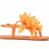 Flat Sandals * | Women'S New York And Company Big Flower Sandals