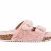 Flat Sandals * | Girls' Olivia Miller Little Kid & Big Kid Cloud Lounge Fuzzy Footbed Sandals