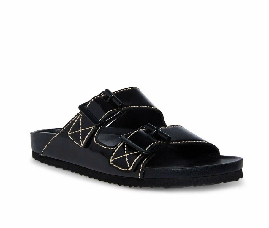 Footbed Sandals * | Women'S Madden Girl Boxer Footbed Sandals