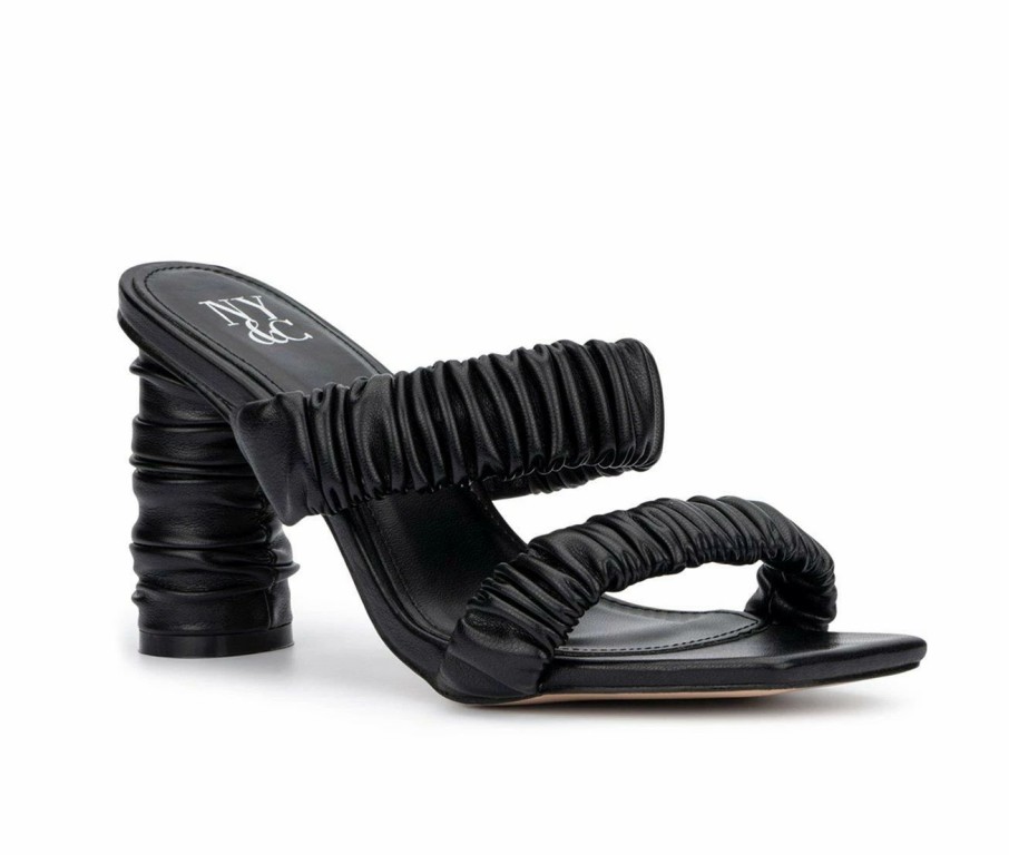 Heeled Sandals * | Women'S New York And Company Faina Dress Sandals