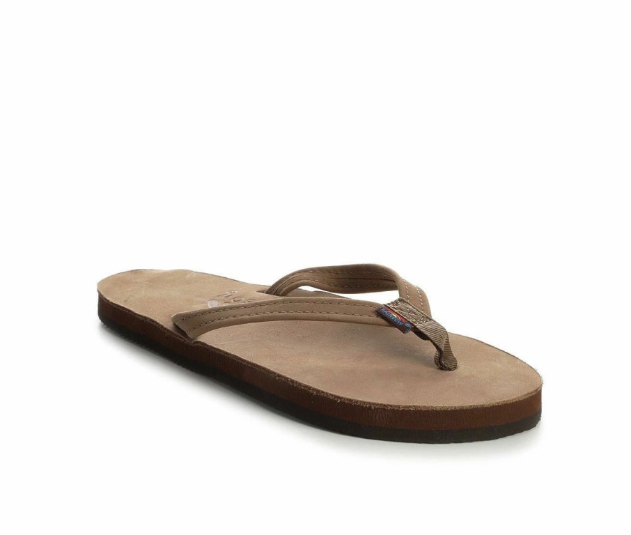 Flip-Flops * | Women'S Rainbow Sandals Single Layer Premier Leather -301Altsn Flip-Flops