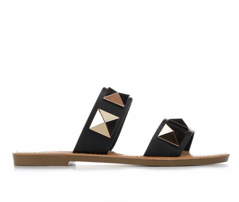 Flat Sandals * | Women'S Soda Cetus Studded Sandals