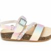 Flat Sandals * | Girls' Oshkosh B'Gosh Toddler & Little Kid Faith Footbed Sandals