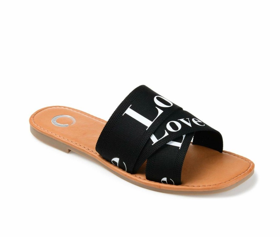 Flat Sandals * | Women'S Journee Collection Ivante Flat Slip-On Sandals