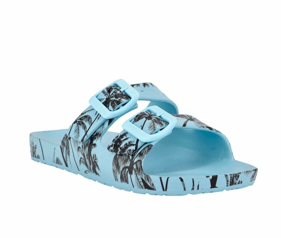 Footbed Sandals * | Women'S Nine West Splash Footbed Sandals