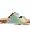 Flat Sandals * | Girls' Olivia Miller Little Kid & Big Kid Rainbow Destiny Footbed Sandals