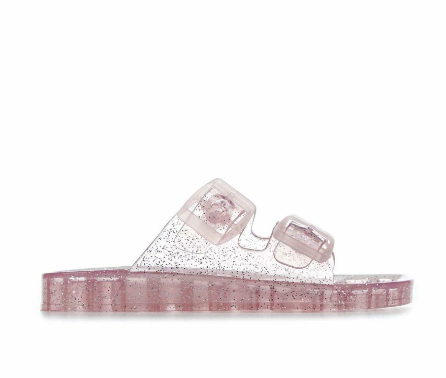 Flat Sandals * | Girls' Mia Little Kid & Big Kid Little Jewell Footbed Sandals