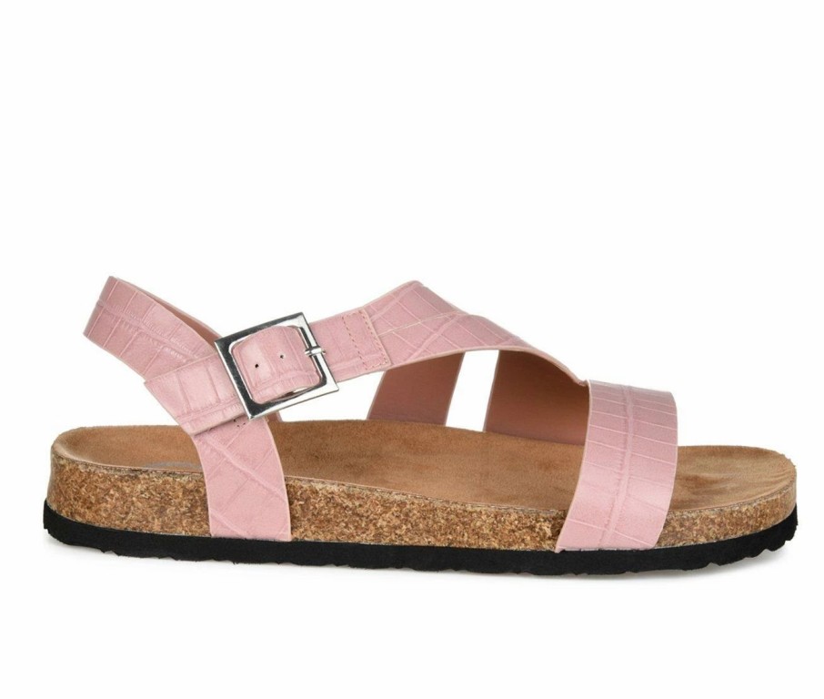 Footbed Sandals * | Women'S Journee Collection Rozz Footbed Sandals