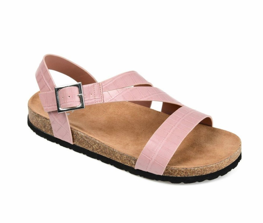 Footbed Sandals * | Women'S Journee Collection Rozz Footbed Sandals