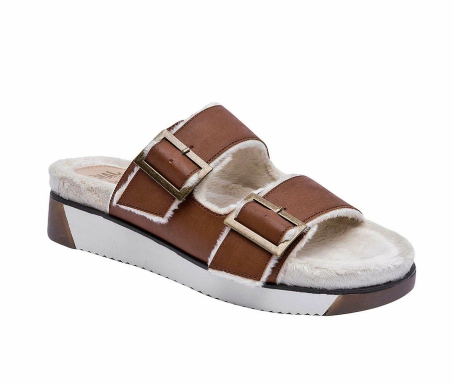 Flat Sandals * | Women'S Jane And The Shoe Jessica Fur Flatform Sandals