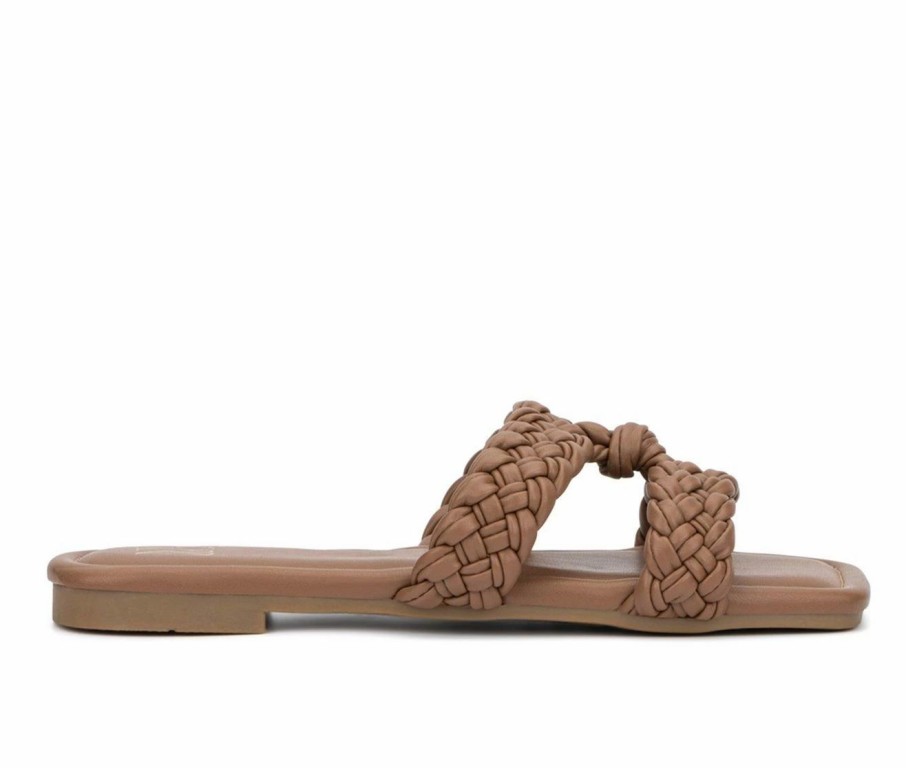 Flat Sandals * | Women'S New York And Company Berta Braided Sandals