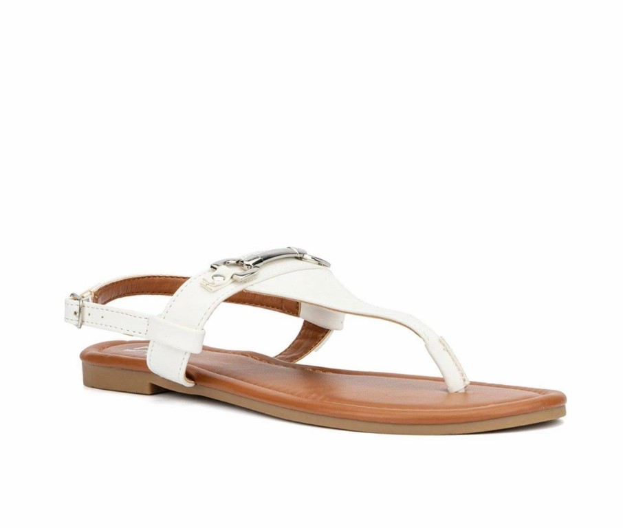 Flat Sandals * | Women'S New York And Company Angelica Sandals