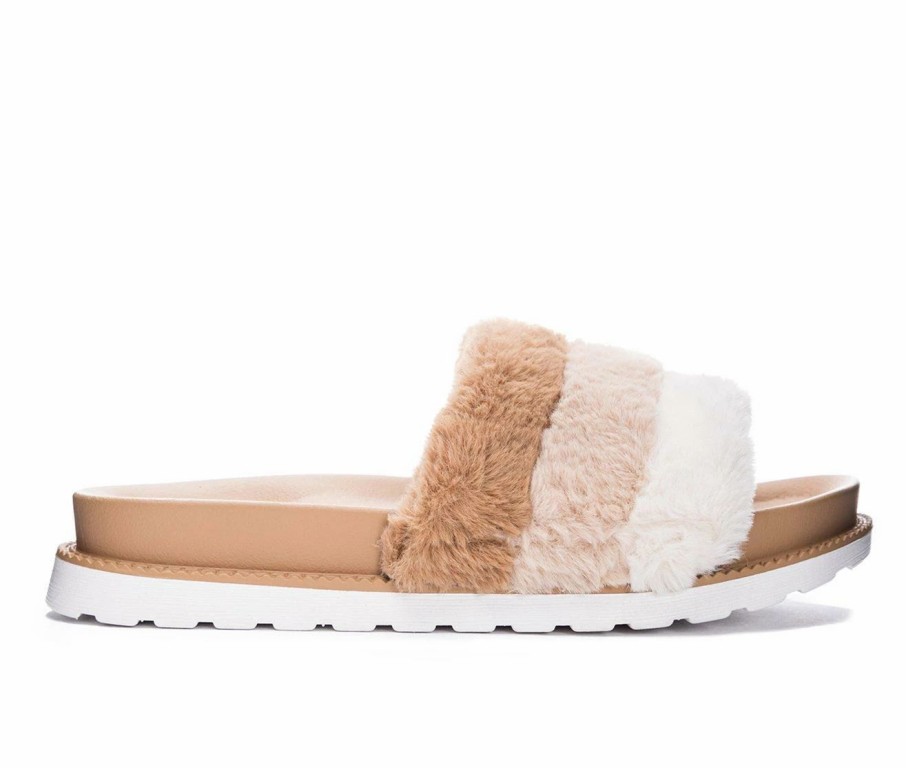 Flat Sandals * | Women'S Chinese Laundry Treat Cozy Slide Sandals